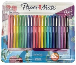 NUEVO Paquete de 22 bolígrafos de fieltro Paper Mate Flair 0,7 mm punta media multicolor - Imagen 1 de 2