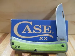 NIB Case Green/Black Crossroads Sod Buster Jr XR7137 Folding Pocket Knife-66383 - Picture 1 of 13