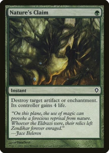 2x Nature's Claim WWK Worldwake #108 Magic The Gathering inglés casi nuevo/sin jugar tarjeta C común - Imagen 1 de 1