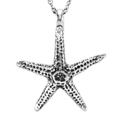 Collar con dije de estrella de mar de plata de ley - #1569 Foto 1 de 4