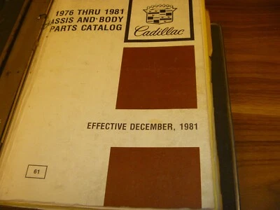 1976-1981 Cadillac Fleetwood Brougham каталог деталей руководство 1977 1978 1979 1980 - Изображение 1 из 2