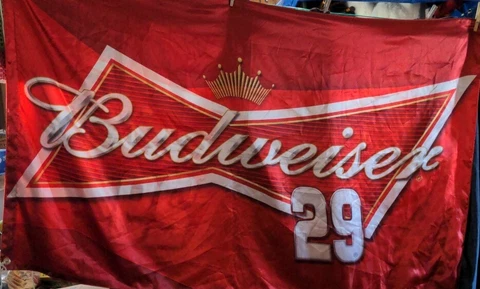 Kevin Harvick #29 Budweiser Flag Banner NASCAR Racing Large 56x34" Cover