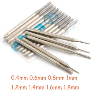 0.4mm-1.8mm Diamond Coated Tipped Drill Bit for Tile Jewellery Glass Hole Saw - Bild 1 von 5