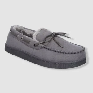 Club Room Men's Gray Slip-On Moccasin Slippers Shoes Size 12-13/XL - Picture 1 of 5
