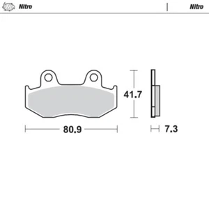 MotoMaster Front Brake Pads for Honda XL250R 1984-1987 Nitro  - Picture 1 of 1