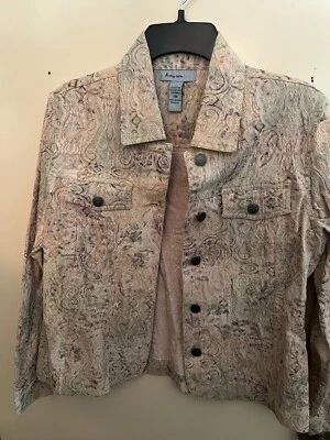 Chaqueta ligera vintage Analogy Petites de cachemira texturizada para mujer talla PM Foto 1 de 4