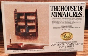 The House Of Miniatures Chppendale Hanging Shelf Circa 1760 #40032 Unbuilt - Picture 1 of 1