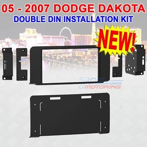 PARA 05-06-07 DODGE DAKOTA DOBLE DIN RADIO ESTÉREO INSTALACIÓN TABLERO KIT 95-6557B - Imagen 1 de 2