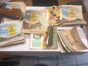 Vintage S&H And Top Value Stamp Books And Loose Stamps Large Lot - Picture 1 of 10