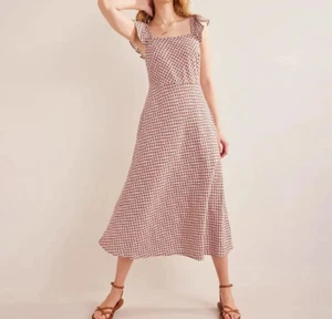 Boden Floral Frill Detail Jersey Midi Dress size 18 reg multi-colour b7a - Picture 1 of 7