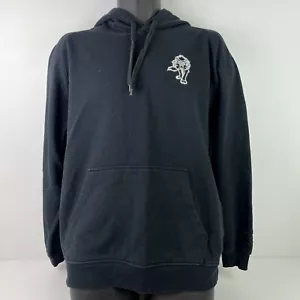 Canterbury of New Zealand Wolf Embroidered Hoodie Mens L Black/White 61/70 - Picture 1 of 7