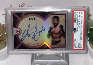2018 UFC HENRY CEJUDO RUBY PSA MINT 9 SSP #'D 5/8 FS POP 1 NONE GRADED HIGHER - Picture 1 of 9