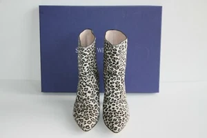 $575 NEW Stuart Weitzman ATOM WEST Leopard Booties Size: 8 / 38 - Picture 1 of 6
