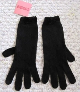 Gymboree Holiday Classics Black Velveteen Bow Gloves 8 9 10 12 NWT New - Picture 1 of 3