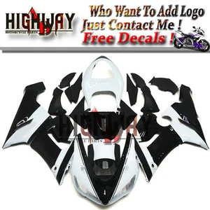 Fairings Fit Kawasaki Ninja ZX-6R 636 05 06 Fairing Kit Bodywork Elf Black White - Picture 1 of 5