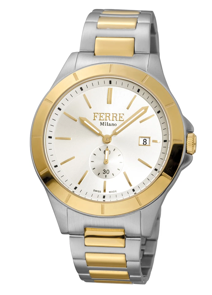Ferre Milano Men's FM1G080M0071 Two-Tone Stainless Steel Date Wristwatch - Image 1 of 1