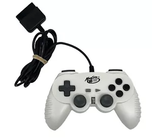 Mad Catz Control Pad Pro Controller PlayStation PS2 Bianco - Foto 1 di 5
