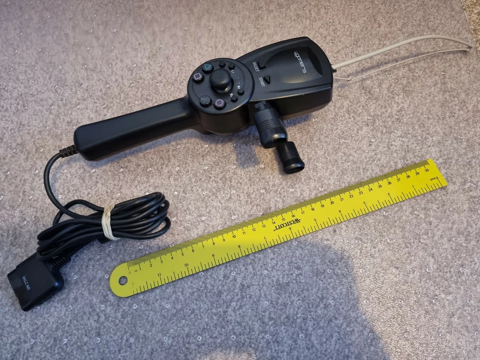 SONY PLAYSTATION 2 PS2 BASS FISHING ROD REEL CONTROLLER INTERACTIVE GAME CONTROL - Image 1 of 1