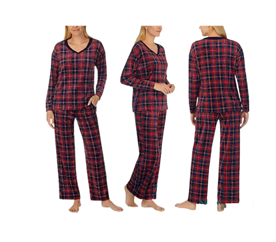 NWT Nautica Women 2-Piece Lightweight Fleece Pajama Sleepwear Set S $70 9A283 - Image 1 of 1