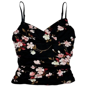 Vintage 90’s Floral Cropped Tank Top - Picture 1 of 10