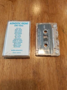 Agnostic Front One Voice Cassette Rare Promo Cro Mags Murphys Law Black Flag DOA - Picture 1 of 3