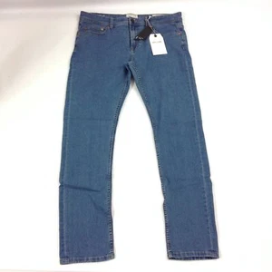 Only & Sons Skinny Jeans G3 Mens Pant Denim Straight Med Wash Blue New Size 34 - Picture 1 of 7