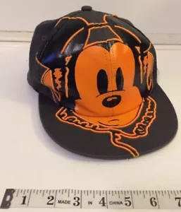 Disney Disneyland Hong Kong Sombrero Adulto Gorra Negro Naranja Bordado Difícil de Dificultar - Imagen 1 de 7
