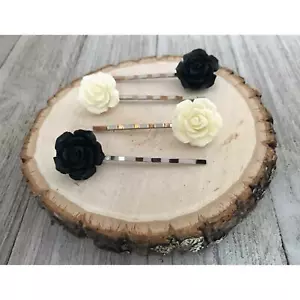 Floral Hair Pin, Wedding Hair Jewelry, Womens Hair Pin, Bridal Hair Accessory, B - Picture 1 of 4