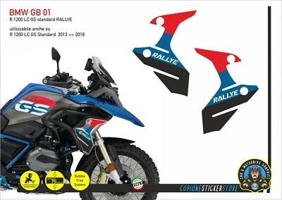 Adesivi Fianchetti alluminio Moto BMW R 1200 gs LC standard rallye - BMW GB 01A