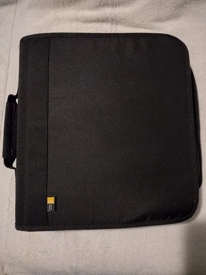 Case Logic 208 Disc 26 Page CD DVD Black Nylon Wallet Carry Cases Binder - Image 1 of 4