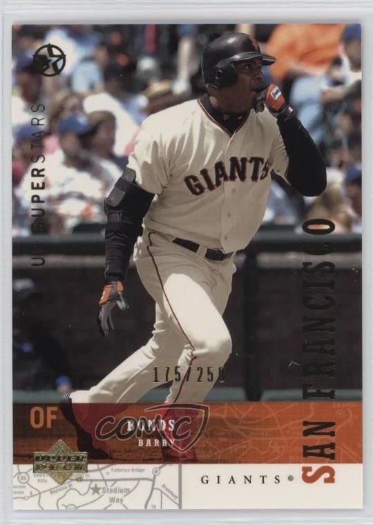 2002-03 Upper Deck UD Superstars Gold /250 Barry Bonds #210 - Image 1 of 2
