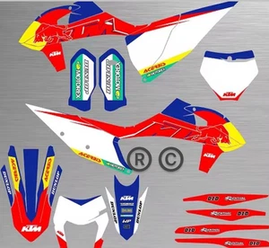 Grafiche Ktm Exc Sx Sxf Xcw 2019- 2020-2023 125 250 300 350 450 KTM - Foto 1 di 3