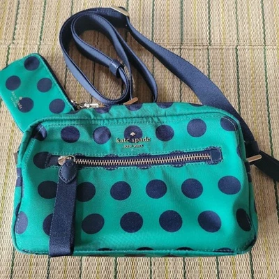 Kate Spade Dot Mini Shoulder with Mini Pouch Green from Japan - Image 1 of 4