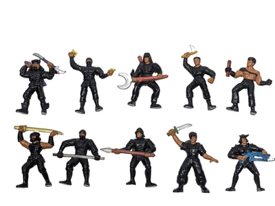 Mattel GUTS 1986 vintage! Lote de 10 figuras ninja Akido force todas diferentes Foto 1 de 4