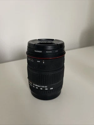 Lente zoom Sigma 18-200 mm F3,5-6,3 DC para Canon incluye filtro UV Foto 1 de 4