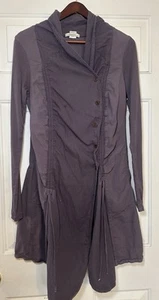 Prairie Underground Large Jacket Purple Asymmetrical Button Lagenlook Boho - Picture 1 of 7
