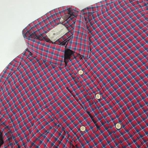 Camisa De Colección The Irish Farmer Popover Para Hombres Grande Bloomingdales Rojo Algodón a Cuadros - Imagen 1 de 7