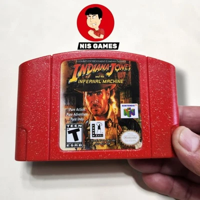 N64 Indiana Jones and the Infernal Machine (Nintendo, 2000) **READ DESC** - Image 1 of 4