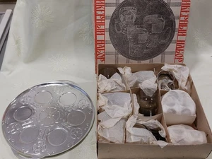 Russische Schnapsgläser 6er Set mit Tablett Schnapsglass Russland - Bild 1 von 3