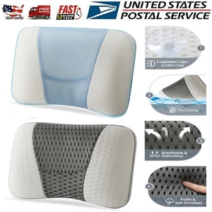 3D Mesh Bath Pillow Spa Pillow Head Rest for Hot Tub Bathtub with 6 Suction Cup - Picture 1 of 34