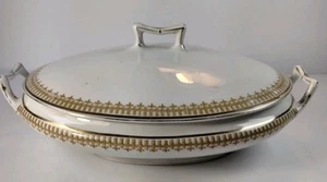 Vintage J&G Meakin Oval Covered Vegetable Dish Pattern MEK48 Hanley England - Picture 1 of 22
