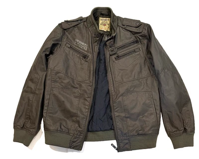 Mens Chevignon Legend Label Cotton bomber Jacket olive green  Size XL/XXL - Image 1 of 4