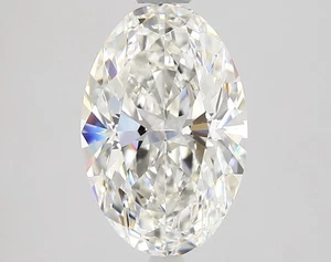 Oval Cut 1.79 Carat Cert. AGI Natural Mined Diamond Loose F color VVS2 clarity - Picture 1 of 2