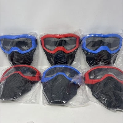 Confezione 6 Mascherine Tattiche per Bambini con Occhiali di Sicurezza per Proteggere Occhi, Maschera Completa Occhi - Immagine 1 di 4