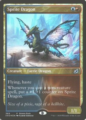 MTG Sprite Dragon (369) *Foil* Promo Pack Excl. Ikoria MT/NM Free Ship - Image 1 of 2