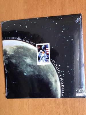 US 25th Anniversary Of 1st Moon Landing Stamp Folio ; unique! still wrapped - Image 1 of 2