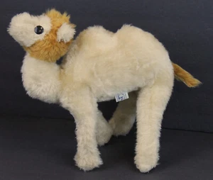 Vintage Mohair Plush Two Hump Camel 11" Tall Hard Stand Alone - Imagen 1 de 7