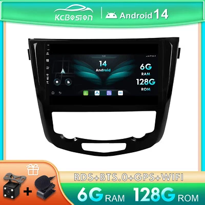 10" Android 14 Autoradio 6G+128GB Per Nissan X-Trail T32 Qashqai J11 CarPlay DAB - Immagine 1 di 4
