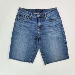Levi's Jeans pantaloncino donna bermuda elasticizzato lavaggio med taglio blu denim tg. 6 - Foto 1 di 9