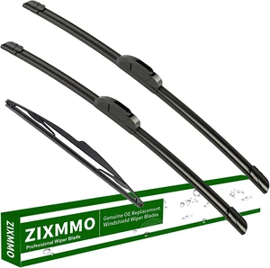 21"+19" Windshield Wiper Blades with 14" Rear Wiper Blades Set Replacement For - Picture 1 of 12